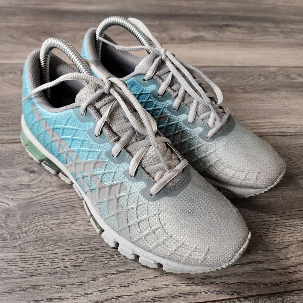 Asics Womens Sz 7.5 Gel Quantum 180 4 1022A098 Ice Mint Running Shoes Sneakers